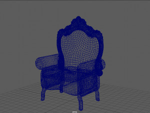santa claus chair 3D Modell