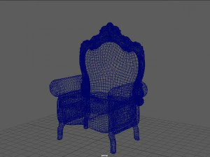 santa claus chair 3D Model