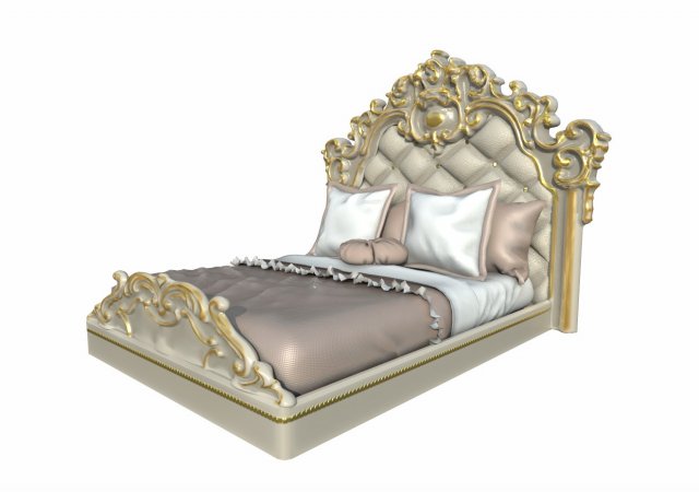 bedroom ancient 3D Model .c4d .max .obj .3ds .fbx .stl .blend 