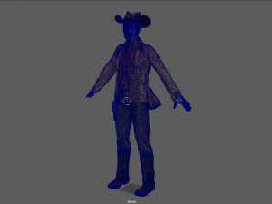 vaquero Modelo 3D