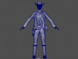 vaquero Modelo 3D