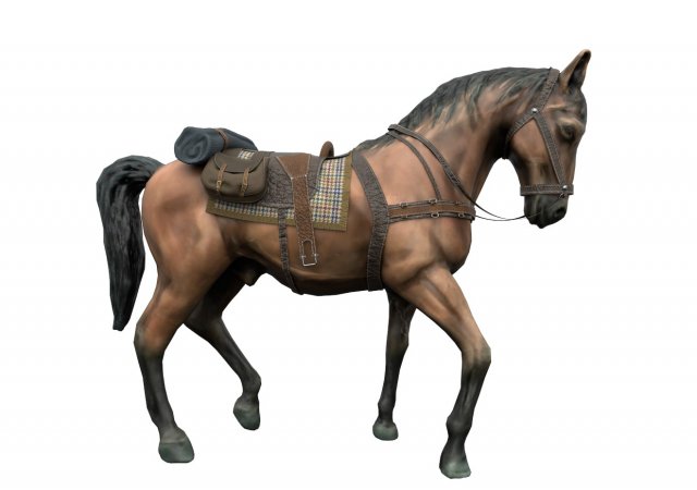 horse Modello 3D .c4d .max .obj .3ds .fbx .stl .blend 