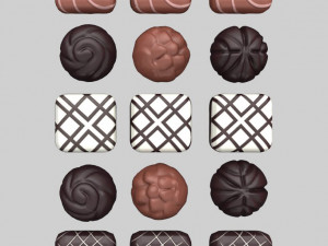 chocolate gift box Modelo 3D