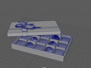 chocolate gift box 3D Model