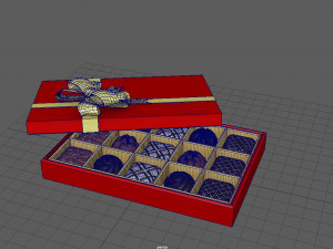 chocolate gift box Modelo 3D