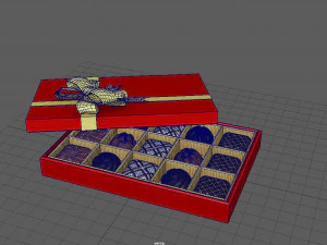 chocolate gift box 3D Model