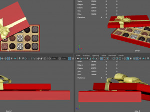 chocolate gift box Modelo 3D