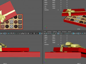 chocolate gift box 3D Model