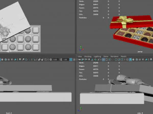 chocolate gift box 3D Model