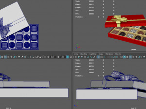 chocolate gift box Modelo 3D