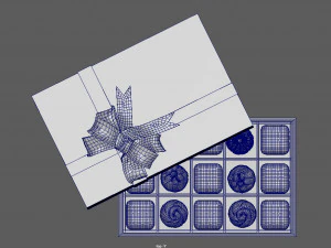chocolate gift box 3D Model