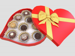 head chocolate box Model 3D
