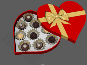 head chocolate box Modelo 3D