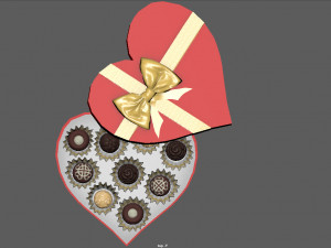 head chocolate box Modelo 3D