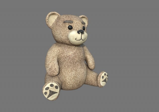 bear teddy 3D Model .c4d .max .obj .3ds .fbx .stl .blend 