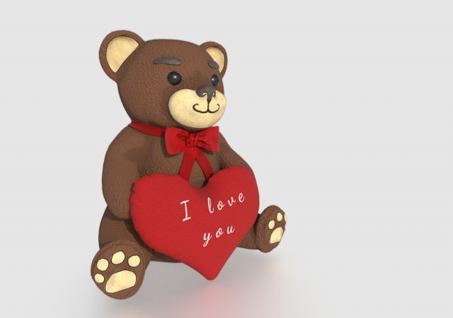 Cute teddy bear in red roses. Gift for a girl, woman. Valentine's day,  Birthday, Women's day. Generative AI Stock Illustration