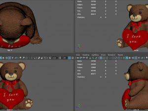 teddy i love you 3D Model