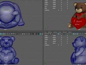 teddy i love you 3D मॉडल