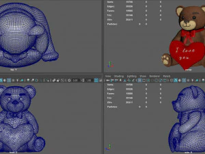teddy i love you 3D Model