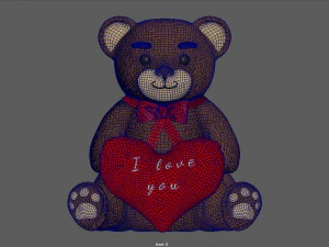 teddy i love you 3D Model