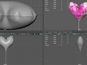heart balloon 3D Model