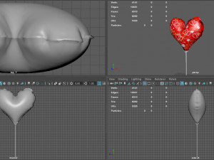 balloon i love you 3D Model