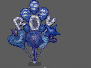 baby boy balloon 3D 모델