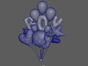 baby boy balloon 3D 모델