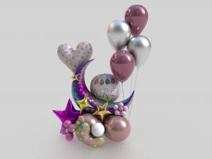 balonik dla dziewczynki Model 3D