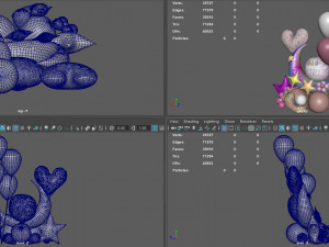baby girl balloon Modelo 3D
