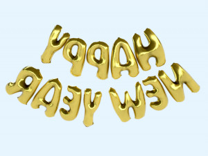 happy new year Modelo 3D