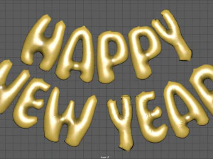happy new year 3D Model