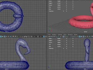 pool floats Model 3D