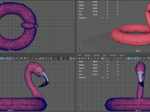 pool floats Model 3D