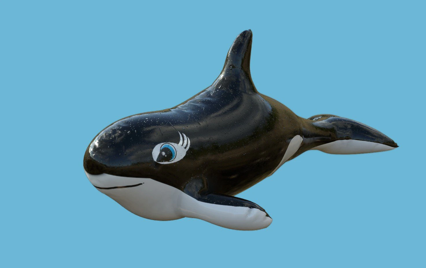 pływająca orka Model 3D .c4d .max .obj .3ds .fbx .stl .blend 