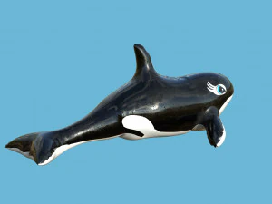 pływająca orka Model 3D