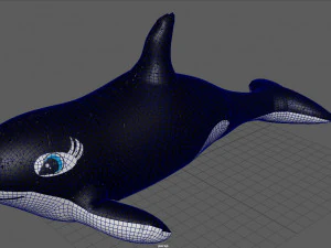 pływająca orka Model 3D