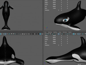 orca float 3D Модель