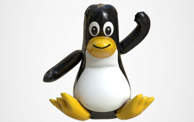 pinguin float 3D Model .c4d .max .obj .3ds .fbx .stl .blend 