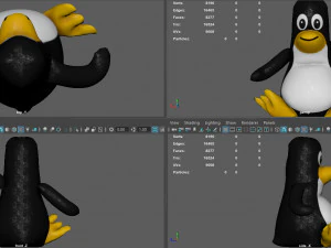 galleggiante pinguino Modello 3D