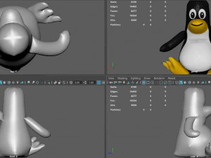 galleggiante pinguino Modello 3D