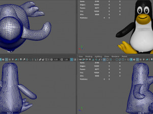 pinguin float 3D Model