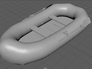 inflatable boat 3D 모델