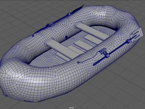 inflatable boat 3D 모델