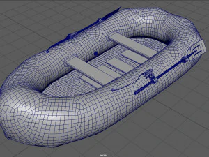 inflatable boat 3D Model