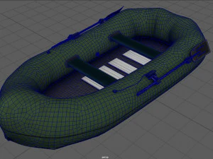 inflatable boat 3D Model