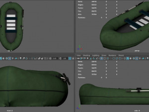 inflatable boat 3D 모델
