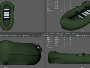 inflatable boat 3D Model