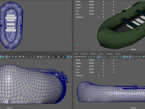 inflatable boat 3D 모델