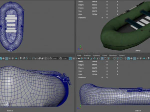 inflatable boat 3D Model
